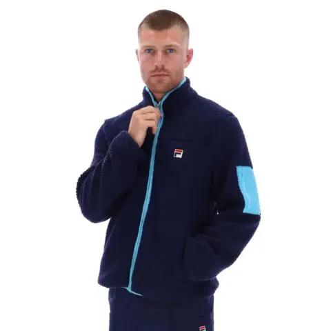 Fila Men's Yaler Sherpa Jacket in Navy for Men
