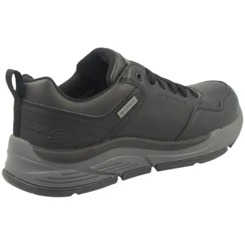 Skechers Mens Waterproof Shoe in Black for Men