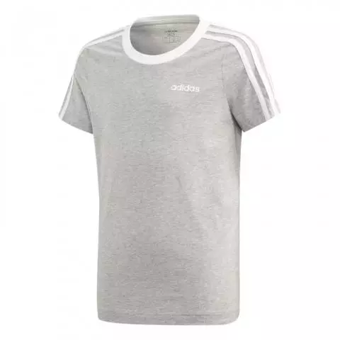 Adidas grey 3 stripe t shirt clearance