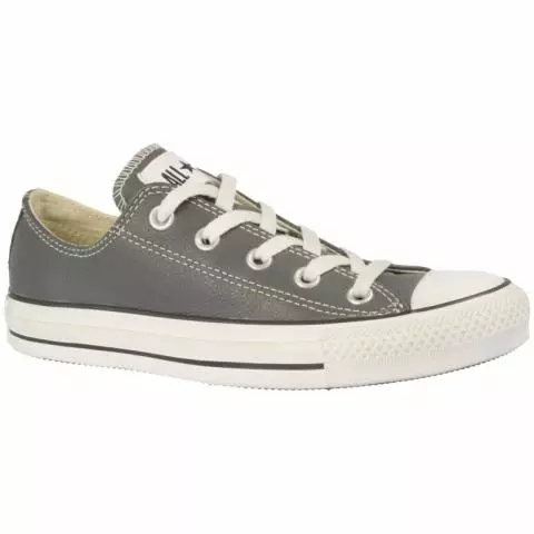 Converse Classic Leather Trainer in Charcoal for Men