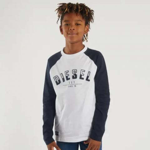 Diesel Sport Boy s Bolton Longsleeve in Navy for Boys