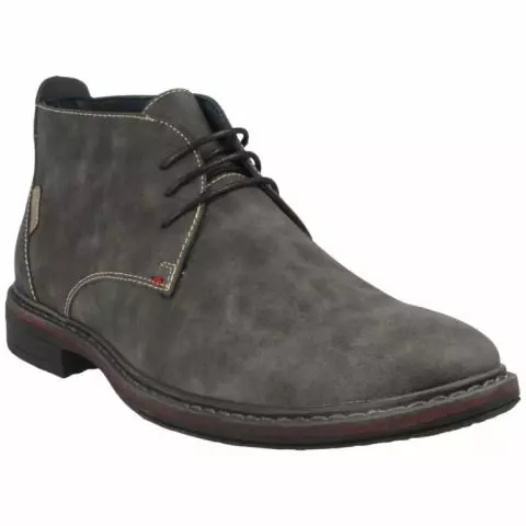 Gray desert boots top