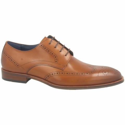 Men's orange cheap leather shoes
