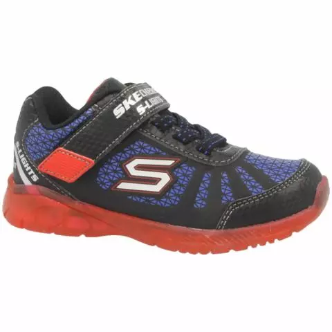Skechers Bright Light Up Runner in Black for Unisex child