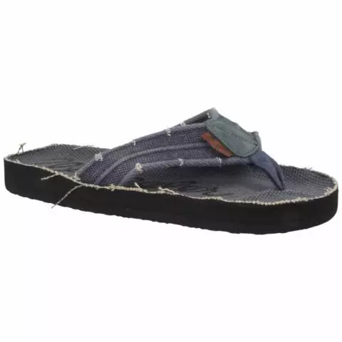 Wrangler Mens Toe Post Flip Flops in Navy for Men