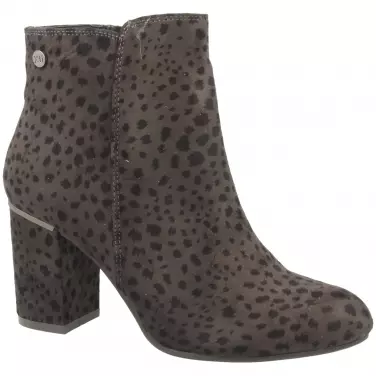 Leopard Block Heel Ankle Boot