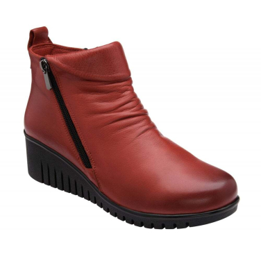 Soft Leather Wedge Boot