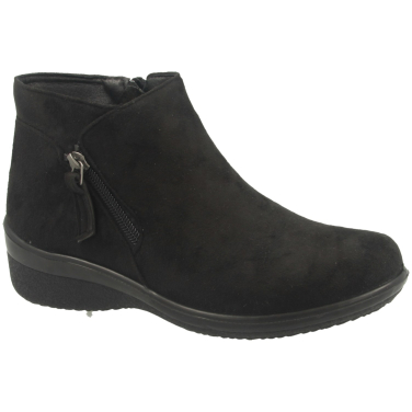 Ladies Twin Zip Ankle Boot