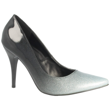 Goldie Pointed Court Glitter Heels