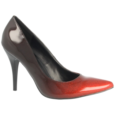 Goldie Pointed Court Glitter Heels