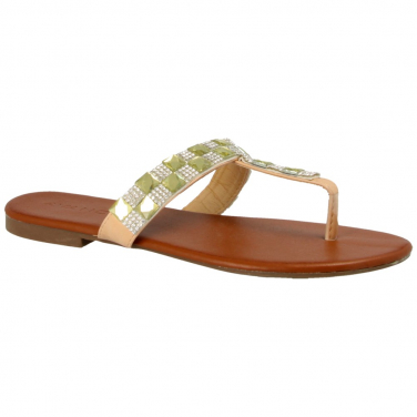 Flat Diamante Sandals