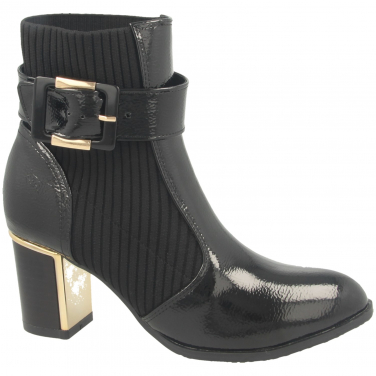 Klaudina Zip-Up Heeled Ankle Boot