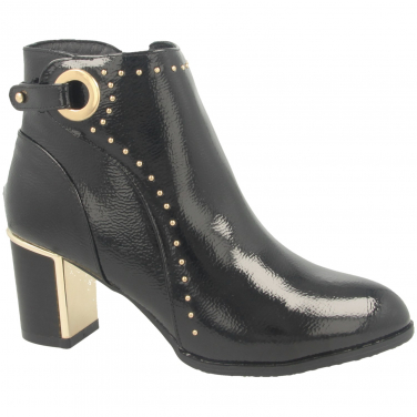 Ladies Wells Block Heel Ankle Boot