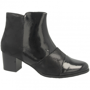 Ladies Patent Ankle Boot