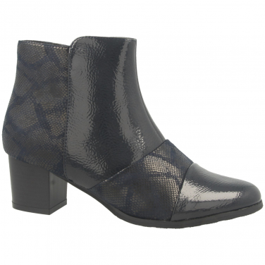 Ladies Patent Ankle Boot