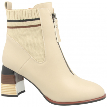 Ladies Coloured Block Heel Boot