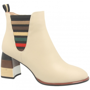 Ladies Coloured Block Heel Boot