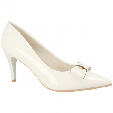 Bow trim patent court shoe