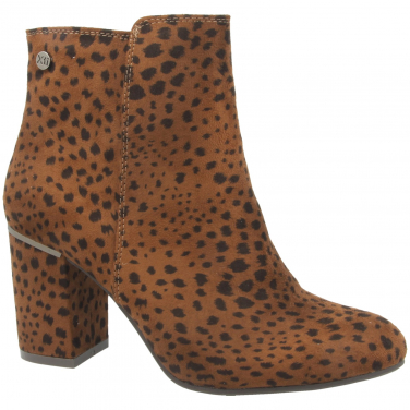 Leopard Block Heel Ankle Boot