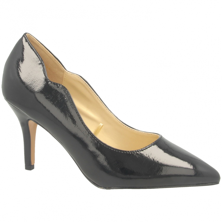 Lotus Meg Court Shoes in Black for Women