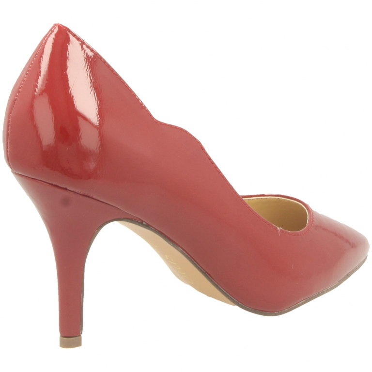 Red patent court shoes uk hotsell
