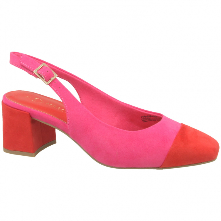 Block heel pink hot sale