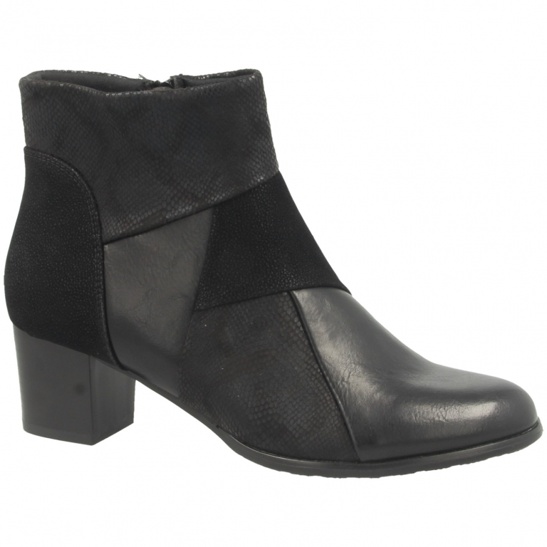 Nine 2 Five Ladies Block Heel Boot in Black for Women