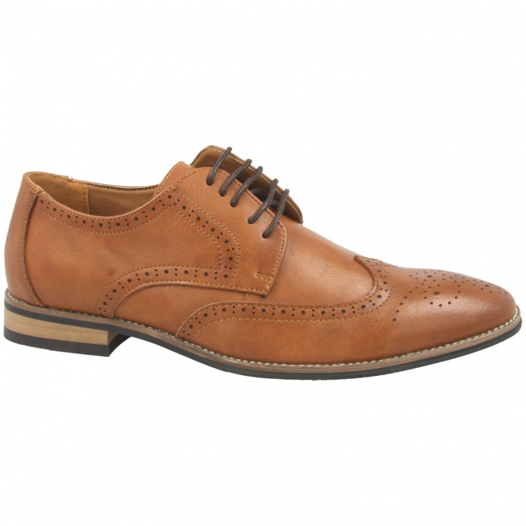 Park Avenue Men s Tribeca Brogue Shoe in Tan for Men